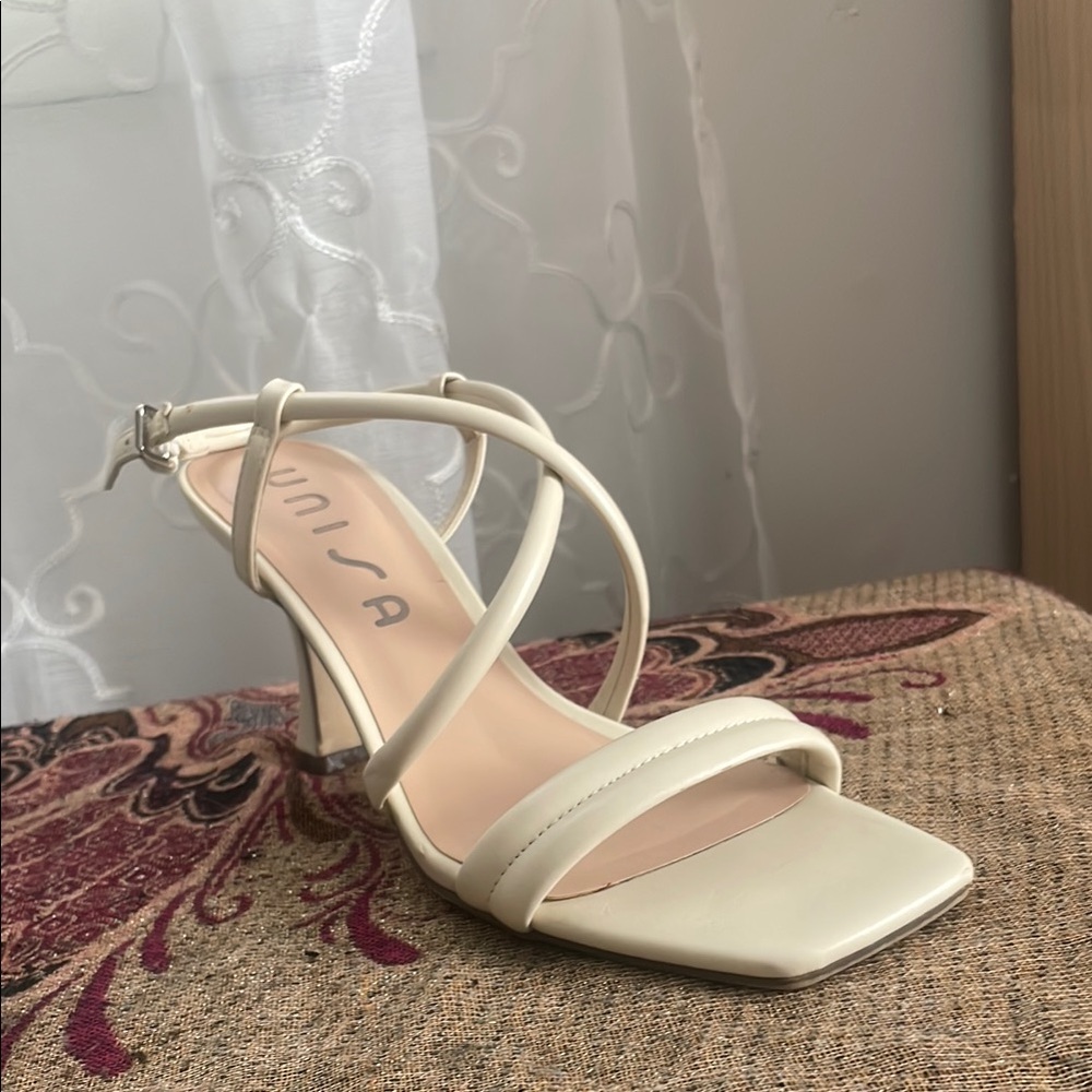 Unisa Ivory Strappy Heels